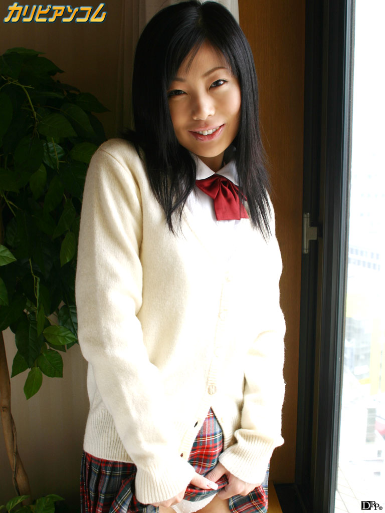 Pretty Japanese schoolgirl Aya unveils her wonderful pussy & sweet tits